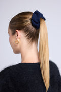Alexia Hair Scrunchie - Navy Blue