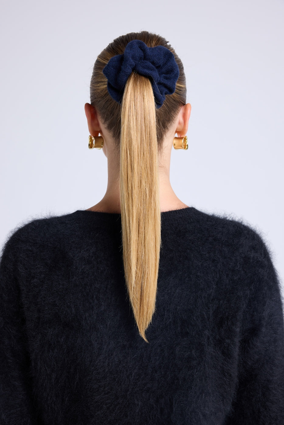 Alexia Hair Scrunchie - Navy Blue