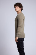 Pull Col V Alex - Vert Khaki - Homme