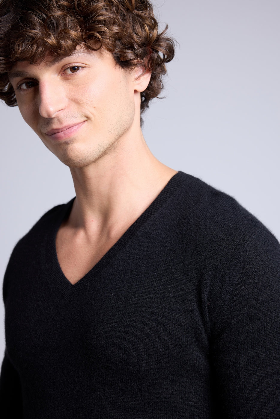 Pull Col V Alex - Noir - Homme