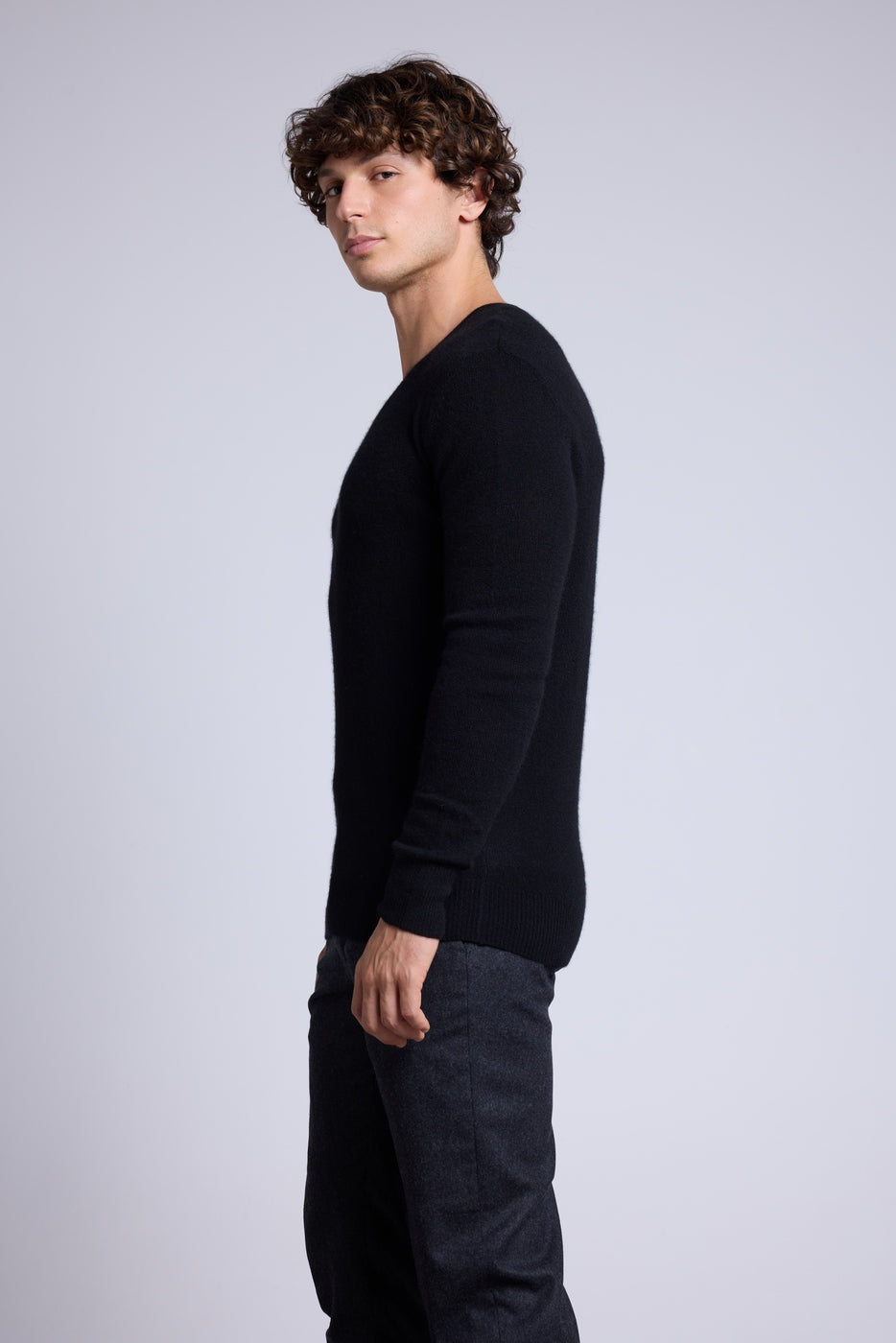 Pull Col V Alex - Noir - Homme