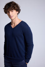 Jersey Cuello en V Alex - Azul Marino - Hombre