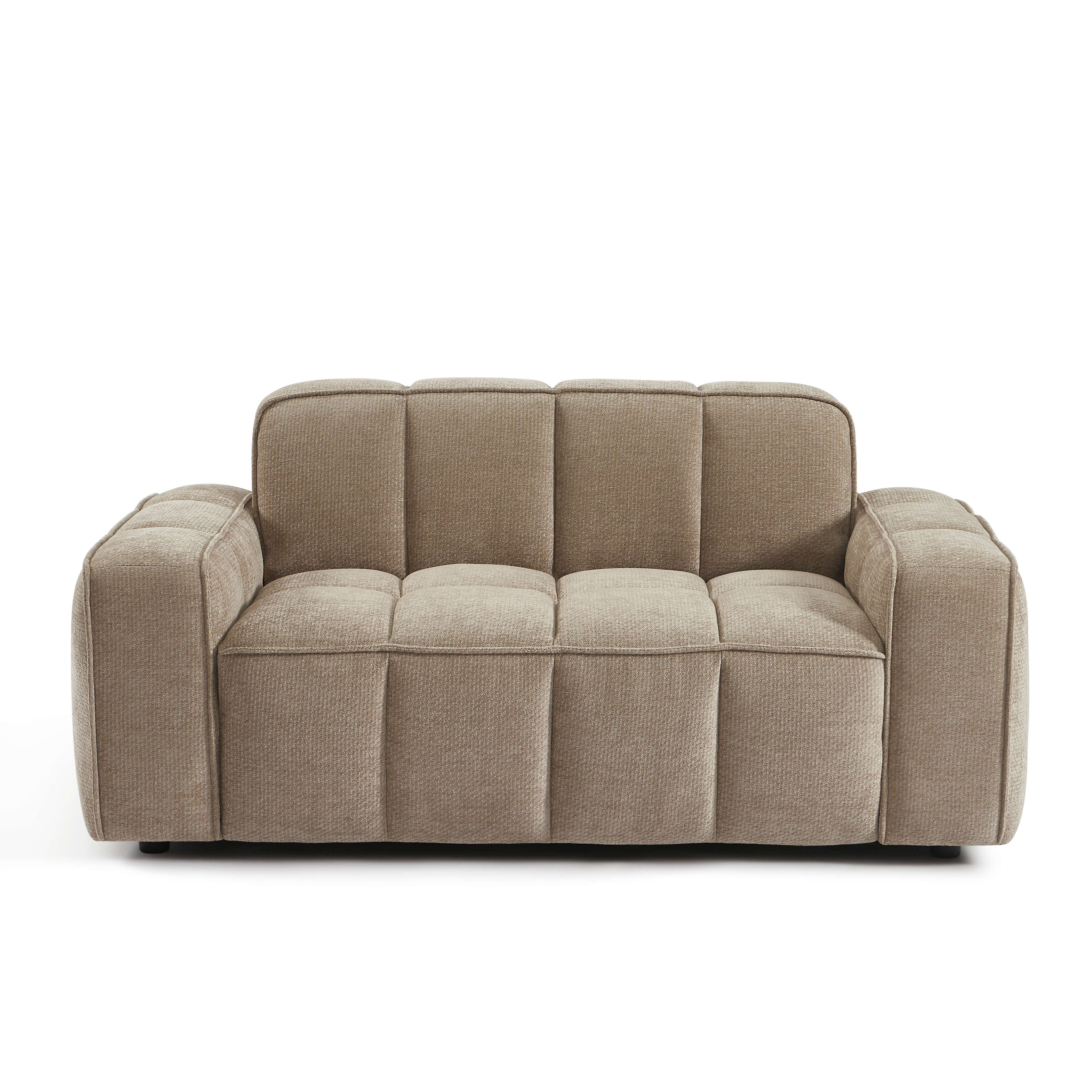 Alistair - Canapé 2 Places - Tissu Chenille - Beige