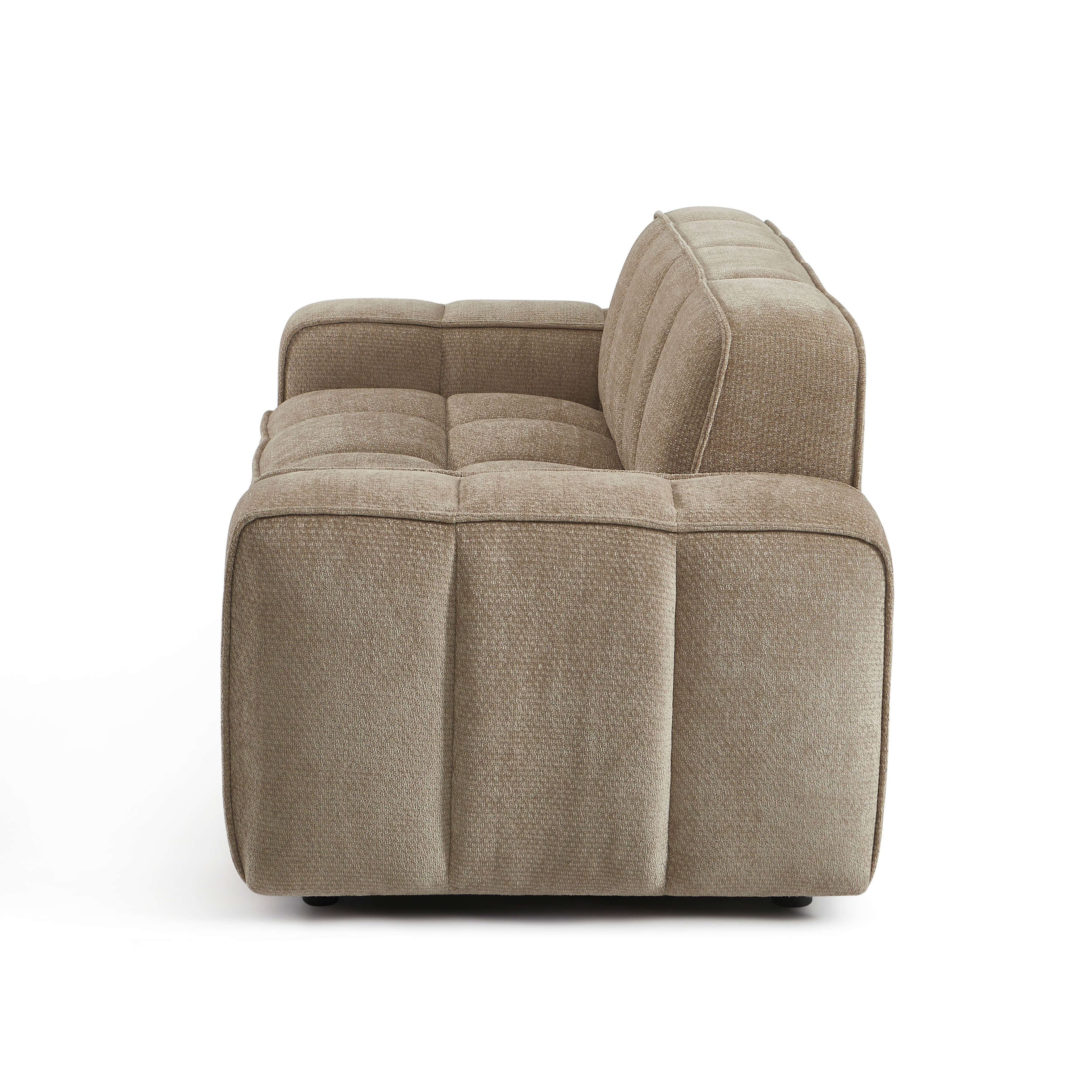Alistair - Canapé 2 Places - Tissu Chenille - Beige