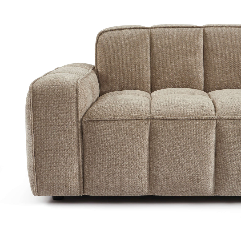 Alistair - Canapé 2 Places - Tissu Chenille - Beige