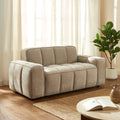 Alistair - Canapé 2 Places - Tissu Chenille - Beige