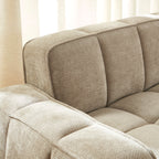 Alistair - Canapé 2 Places - Tissu Chenille - Beige