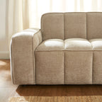 Alistair - Canapé 2 Places - Tissu Chenille - Beige