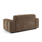 Alistair - Canapé 2 Places - Tissu Chenille - Marron