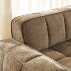 Alistair - Canapé 2 Places - Tissu Chenille - Marron