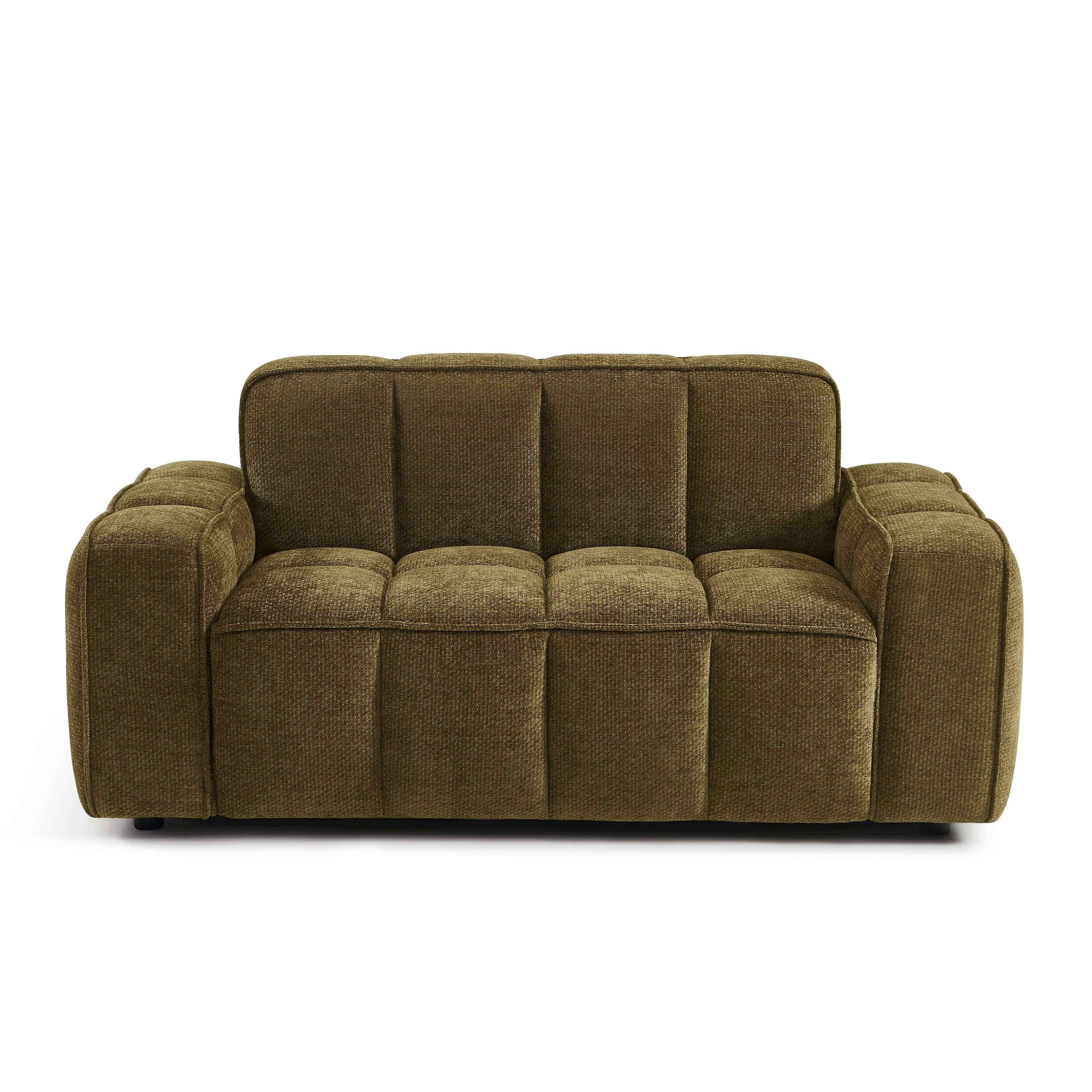 Alistair - Canapé 2 Places - Tissu Chenille - Vert