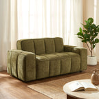 Alistair - Canapé 2 Places - Tissu Chenille - Vert