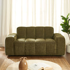 Alistair - Canapé 2 Places - Tissu Chenille - Vert