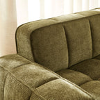 Alistair - Canapé 2 Places - Tissu Chenille - Vert