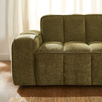 Alistair - Canapé 2 Places - Tissu Chenille - Vert