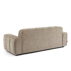 Alistair - Canapé 3 Places - Tissu Chenille - Beige