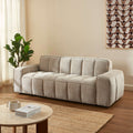 Alistair - Canapé 3 Places - Tissu Chenille - Beige