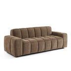 Alistair - Canapé 3 Places - Tissu Chenille - Marron