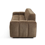 Alistair - Canapé 3 Places - Tissu Chenille - Marron