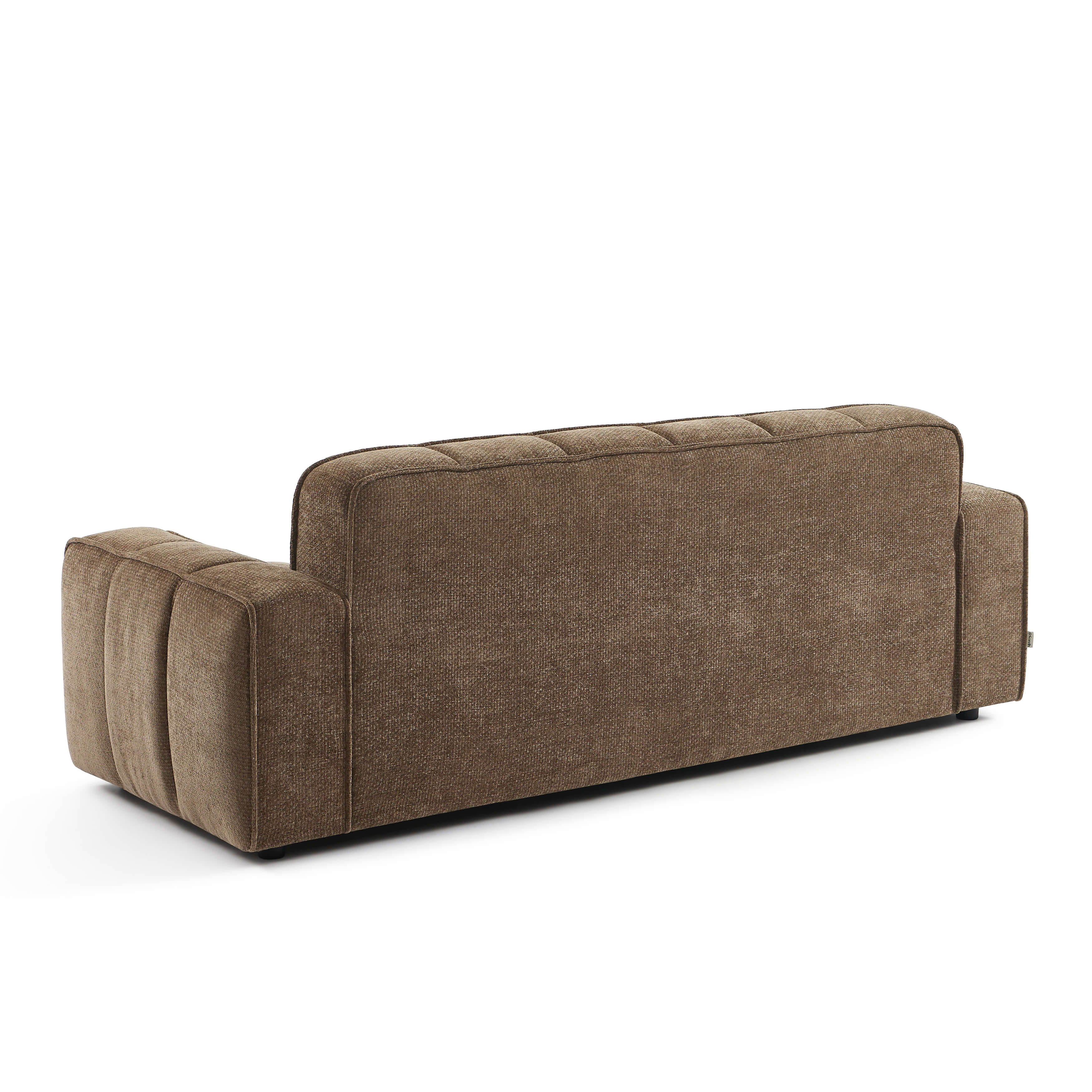 Alistair - Canapé 3 Places - Tissu Chenille - Marron