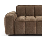 Alistair - Canapé 3 Places - Tissu Chenille - Marron