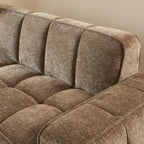 Alistair - Canapé 3 Places - Tissu Chenille - Marron