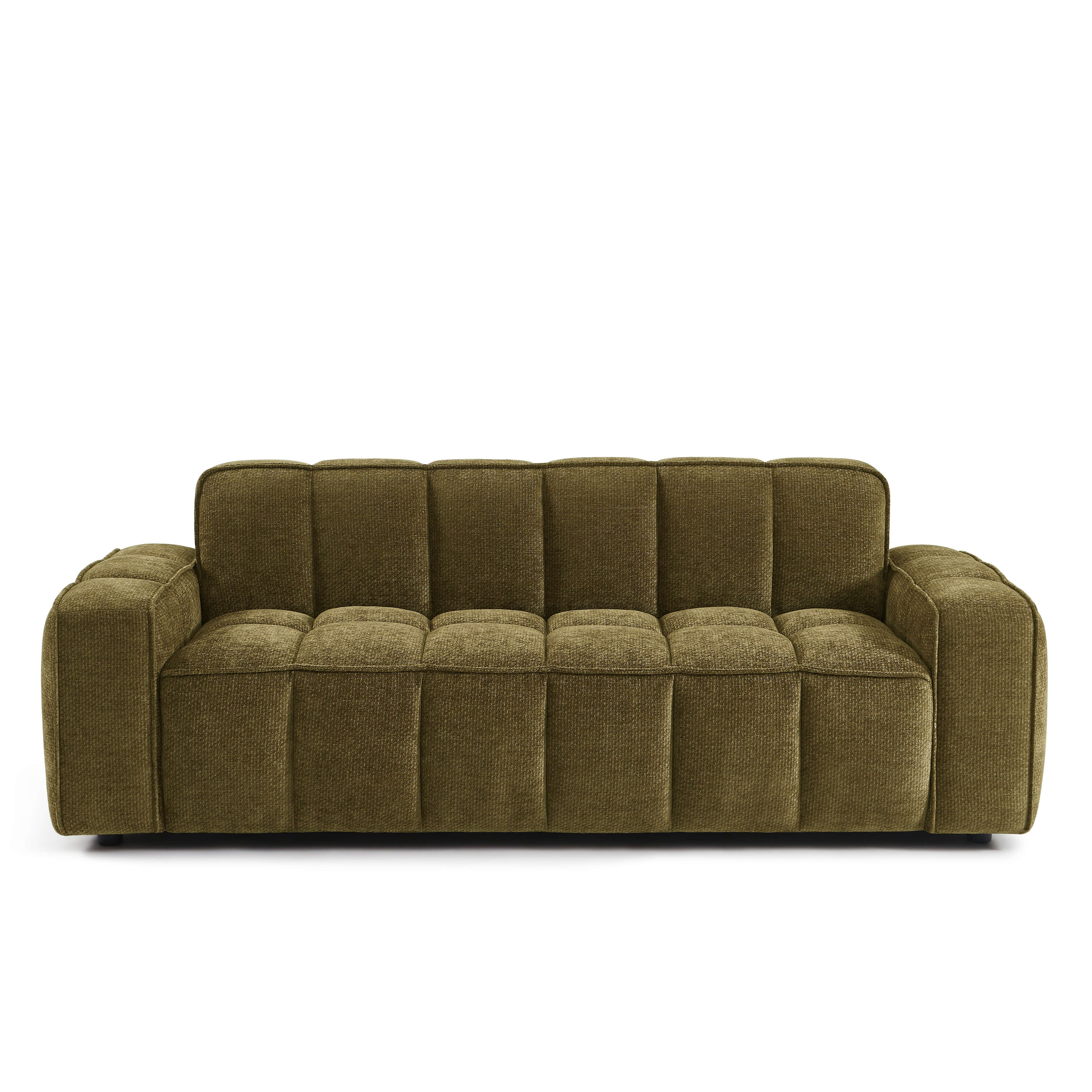 Alistair - Canapé 3 Places - Tissu Chenille - Vert