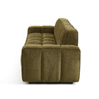 Alistair - Canapé 3 Places - Tissu Chenille - Vert