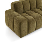 Alistair - Canapé 3 Places - Tissu Chenille - Vert