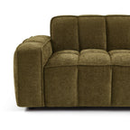 Alistair - Canapé 3 Places - Tissu Chenille - Vert
