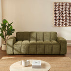 Alistair - Canapé 3 Places - Tissu Chenille - Vert