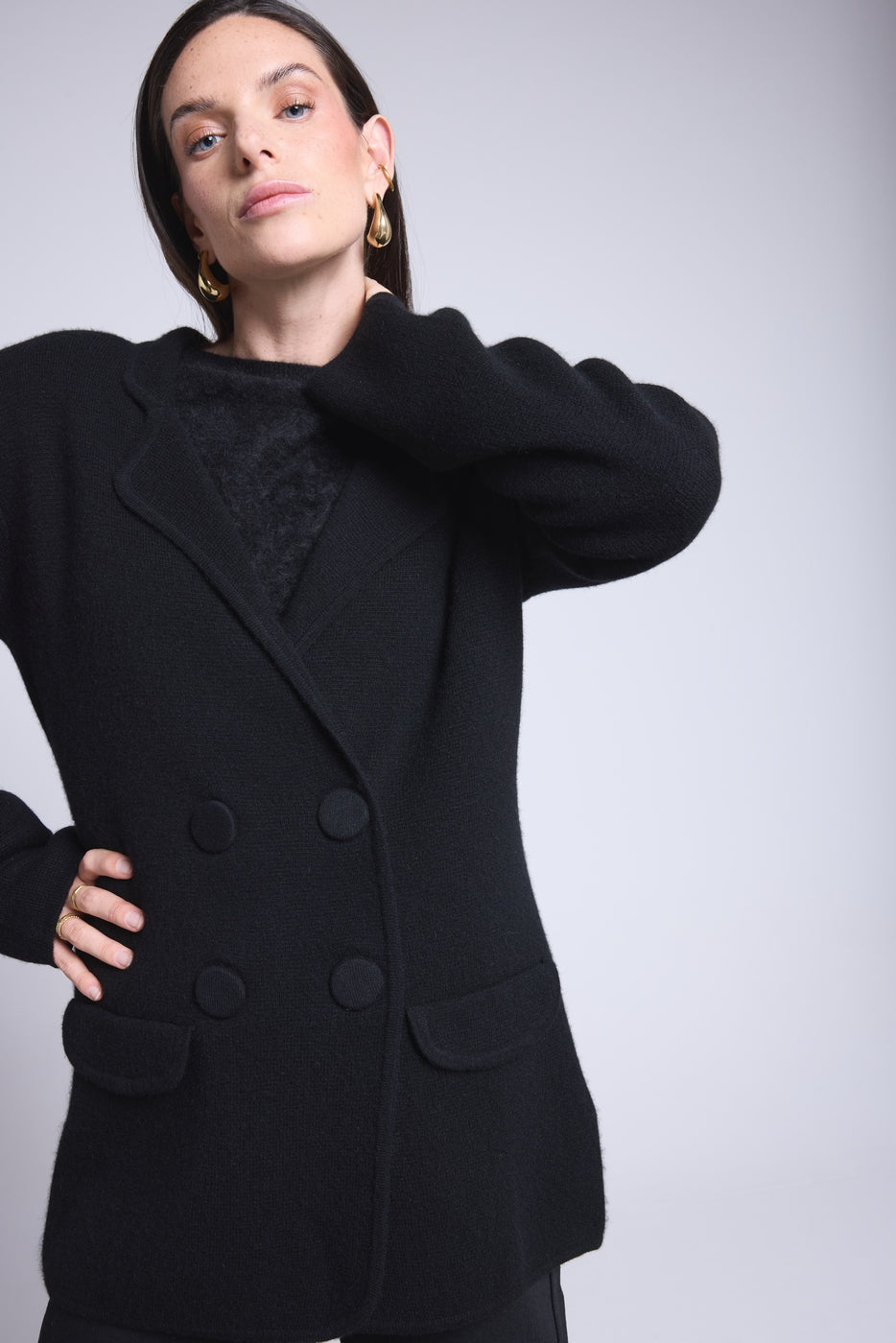 Chaqueta sastre Alix - Negro - Mujer