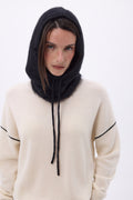 Pasamontañas – Cachemira cepillada Alta - Negro - Unisex