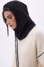 Pasamontañas – Cachemira cepillada Alta - Negro - Unisex