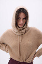 Cagoule – Cachemire Brossé Alta - Beige Creme - Mixte