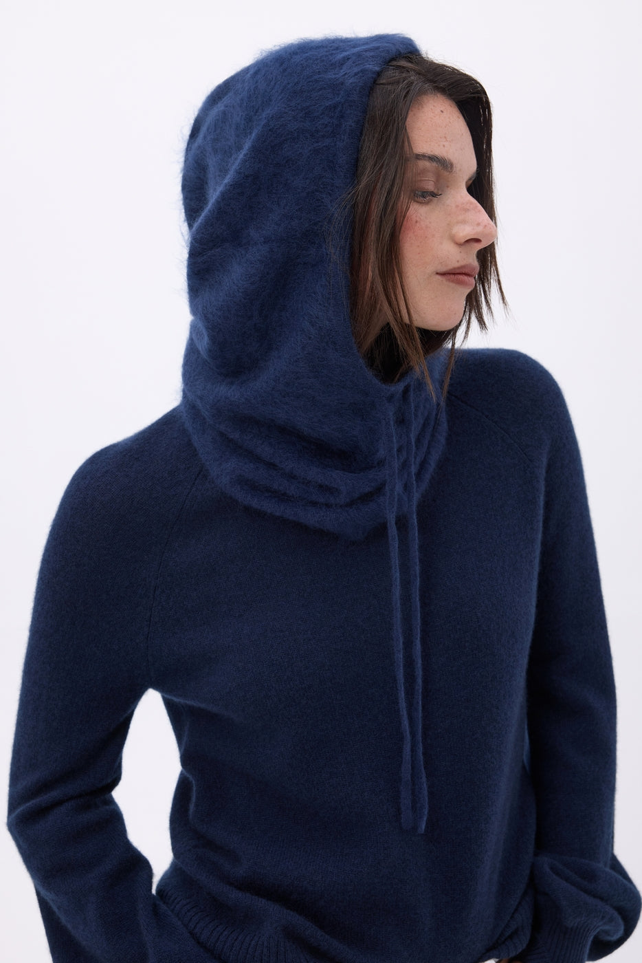 Pasamontañas – Cachemira cepillada Alta - Azul marino - Unisex