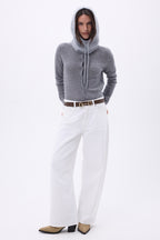 Cagoule – Cachemire Brossé Alta - Gris Clair - Mixte