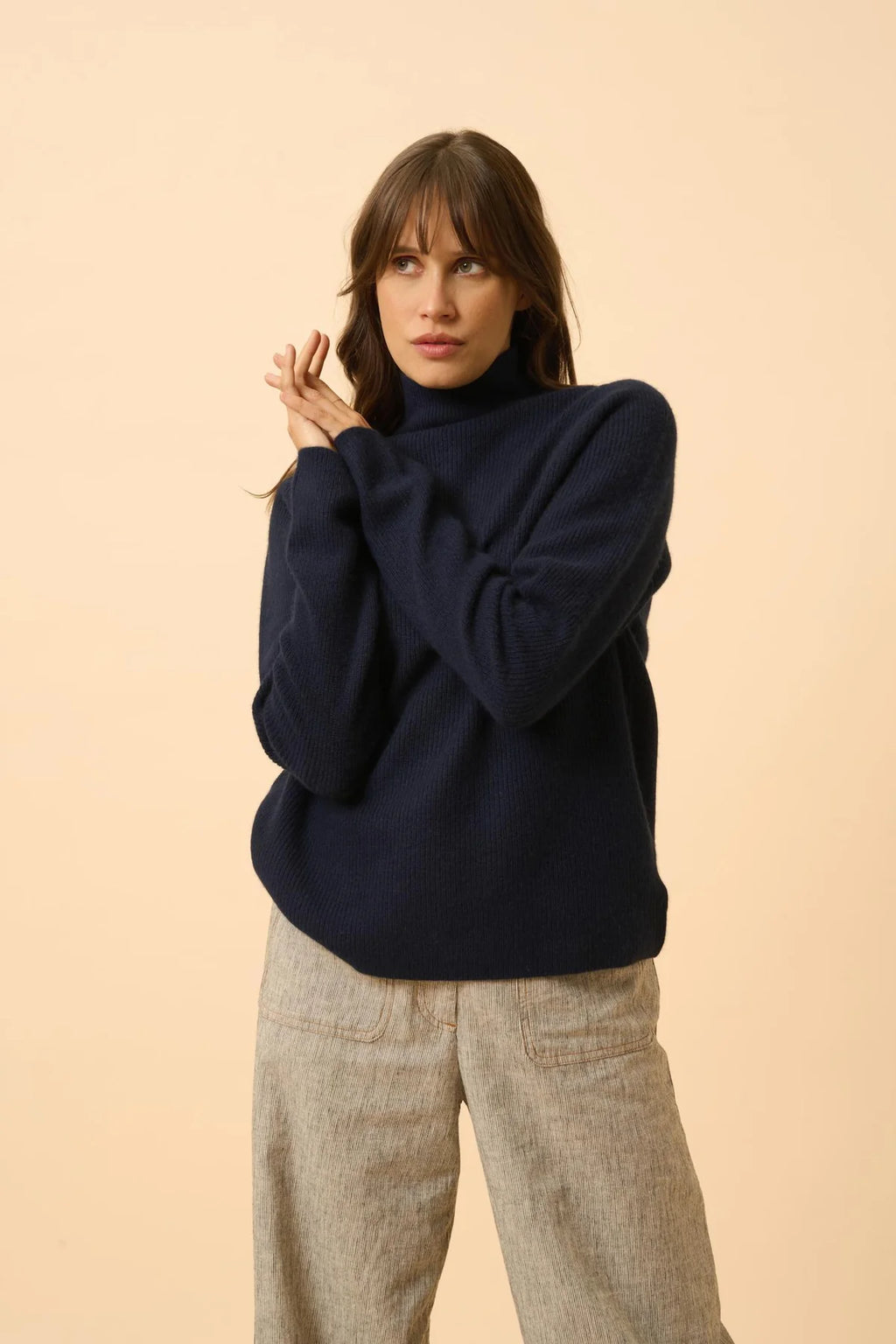 Jersey Cuello Alto - Alyssa - Marino