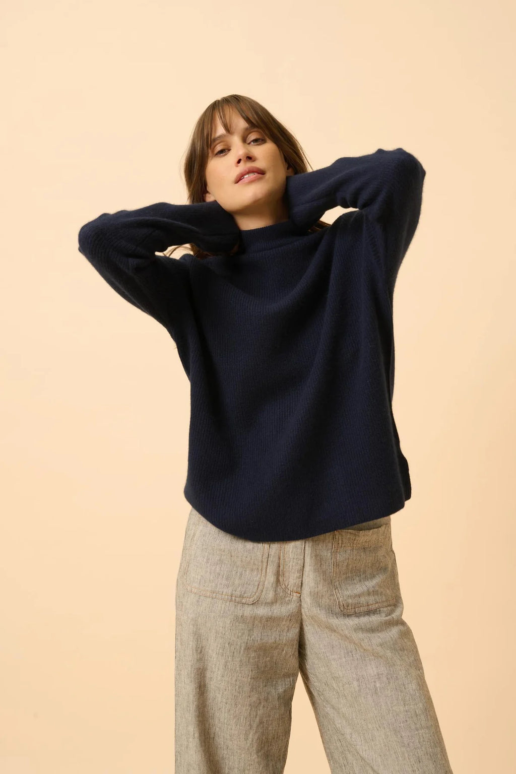 Jersey Cuello Alto - Alyssa - Marino