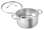 Olla 32cm - Tapa de Vidrio - Acero Inoxidable - Inox