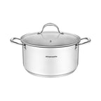 Olla 32cm - Tapa de Vidrio - Acero Inoxidable - Inox