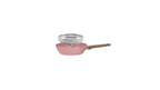 Sartén Con Tapa + Cesta 28cm - Aluminio Forjado - Revestimiento Cerámico - Rosa