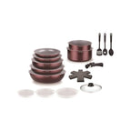 Battery 18 Pieces - Aluminum - Ceramic Coating - Plum