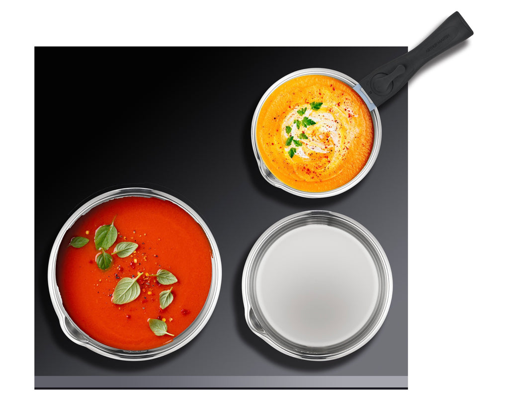 Set 3 Casseroles 16/18/20cm - Acier Inoxydable - Inox