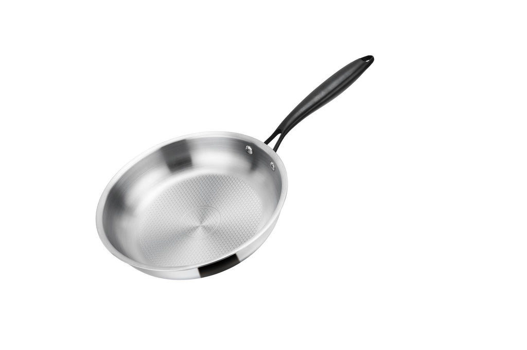 Poêle 24cm - Technologie Triplex - Acier Inoxydable - Inox