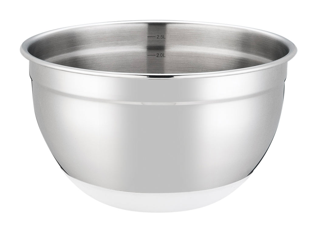 Set 3 Salad Bowls With Lid 16/20/24cm - Stainless Steel