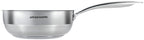 Casserole Conique 24cm - Acier Inoxydable 18/10 - Poignées Rivetées - Inox