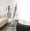 Aspirateur Balai Sans Fil - 2000W - Double Cyclone - Filtre HEPA - Gris