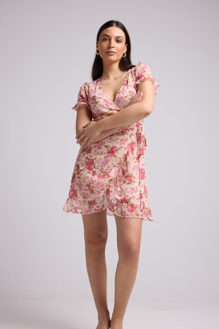 Short Dress - Amandine - Pink