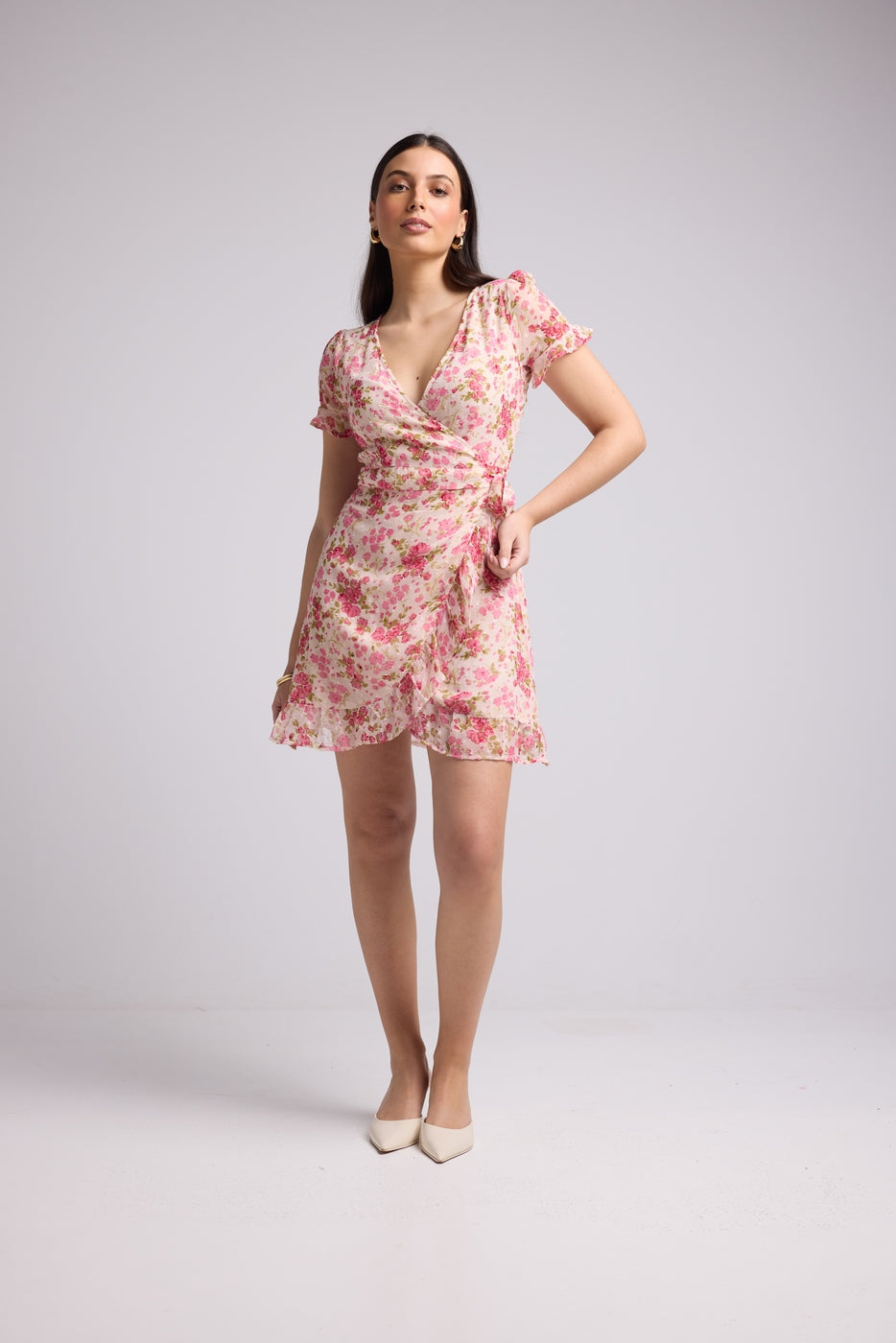 Short Dress - Amandine - Pink